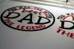 The Legend DAD Fathers Day embroidery desgin Front