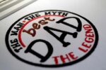 The Legend DAD Fathers Day embroidery desgin Front