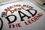 The Legend DAD Fathers Day embroidery desgin Front