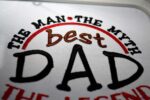 The Legend DAD Fathers Day embroidery desgin Front