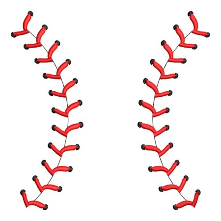 Baseball Stitches embroidery design
