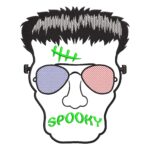 Patriotic Frankenstein Halloween Spooky design