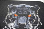 Black Panther Face embroidery design Mystic Jungle Animal Optimized for Dark Textile