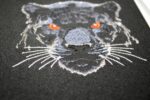 Black Panther Face embroidery design Mystic Jungle Animal Optimized for Dark Textile