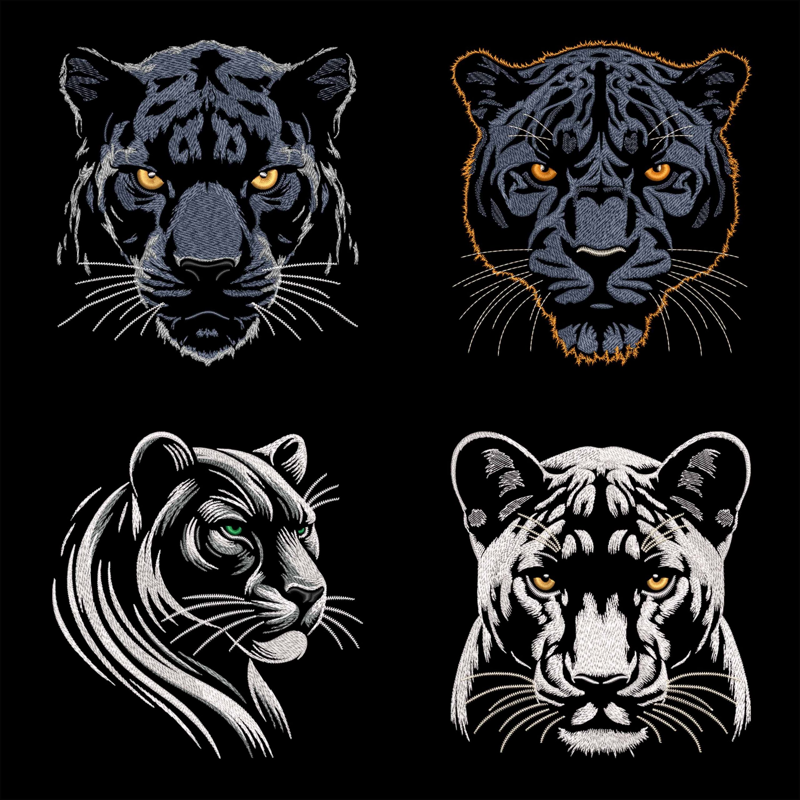 Mystic and Elegant Panther machine embroidery designs Bundle Nature Inspired Mystic and Elegant Panther machine embroidery designs Bundle Nature Inspired