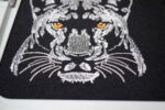 Light Stitch White Panther Face machine embroidery design Jungel Majesty Big Cat