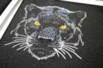 Filled and Light Stitch Black Panther Head embroidery designs Bundle